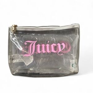 Juicy Couture Text Clear Pouch